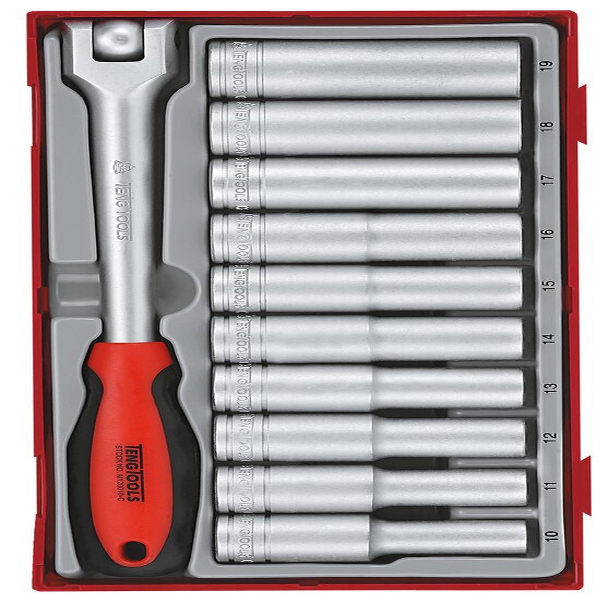 1/2" Deep Socket Set 12 pt TT1 11 Pieces