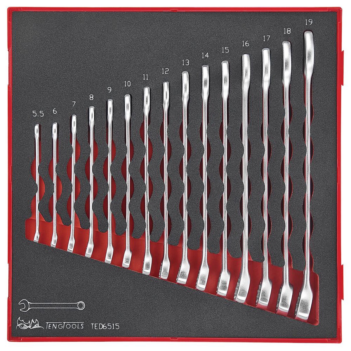 Combination Spanner Set FOAM2 15 Pieces