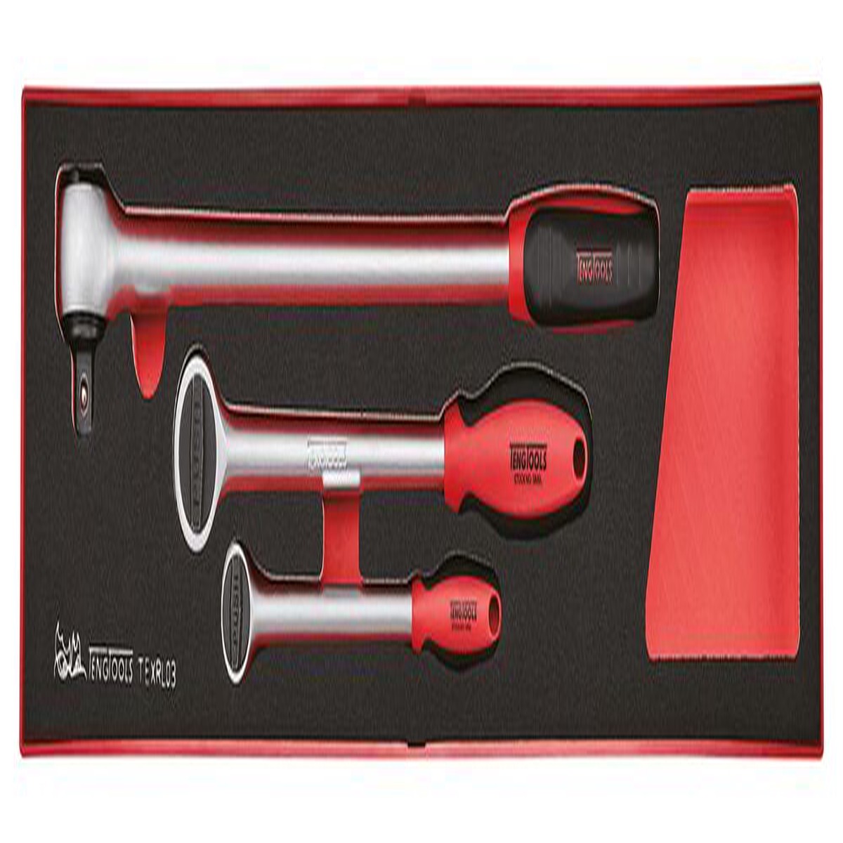 Long Arm Ratchet Set FOAMX4 3 pieces