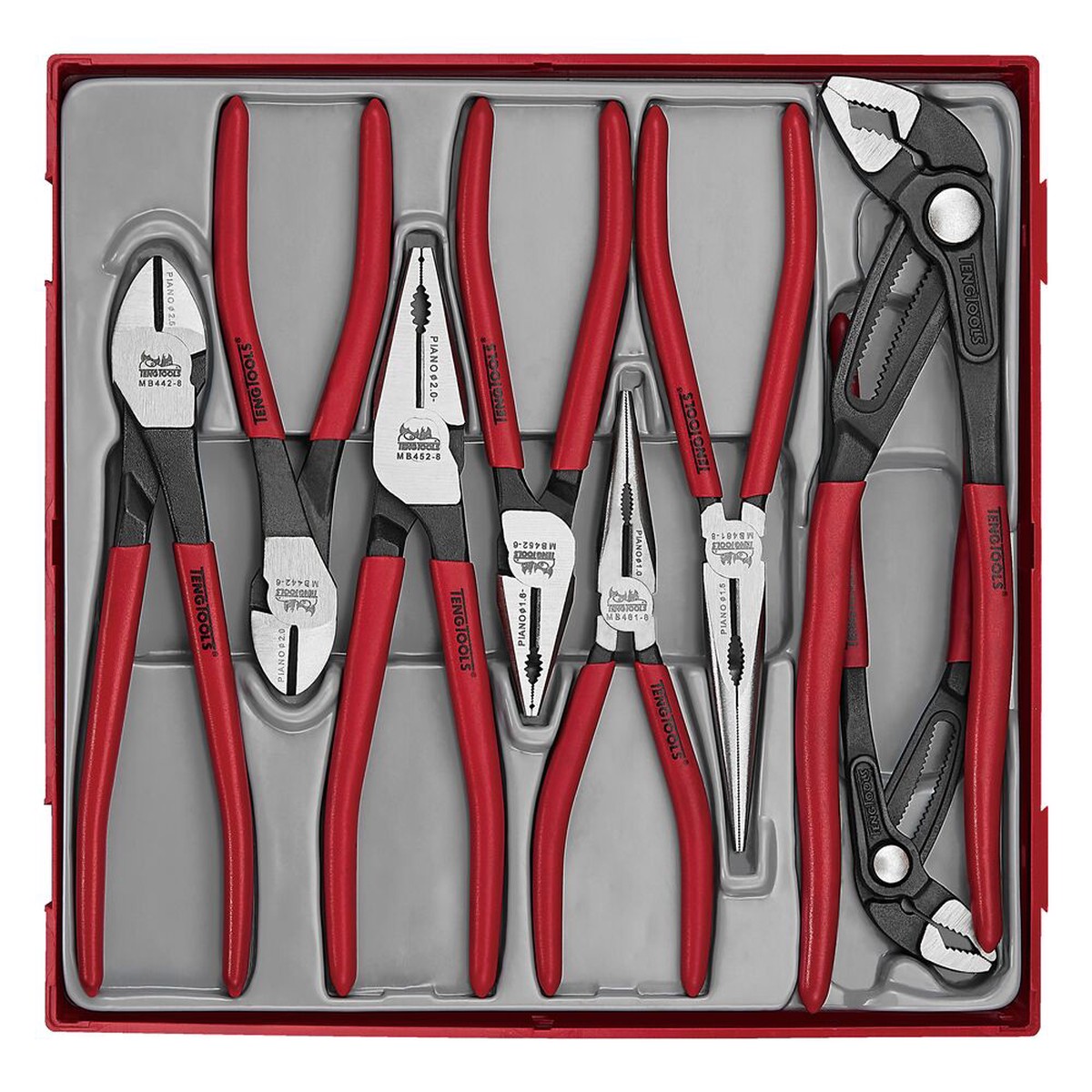 Plier Set Vinyl Grip Q TT2 8 Pieces