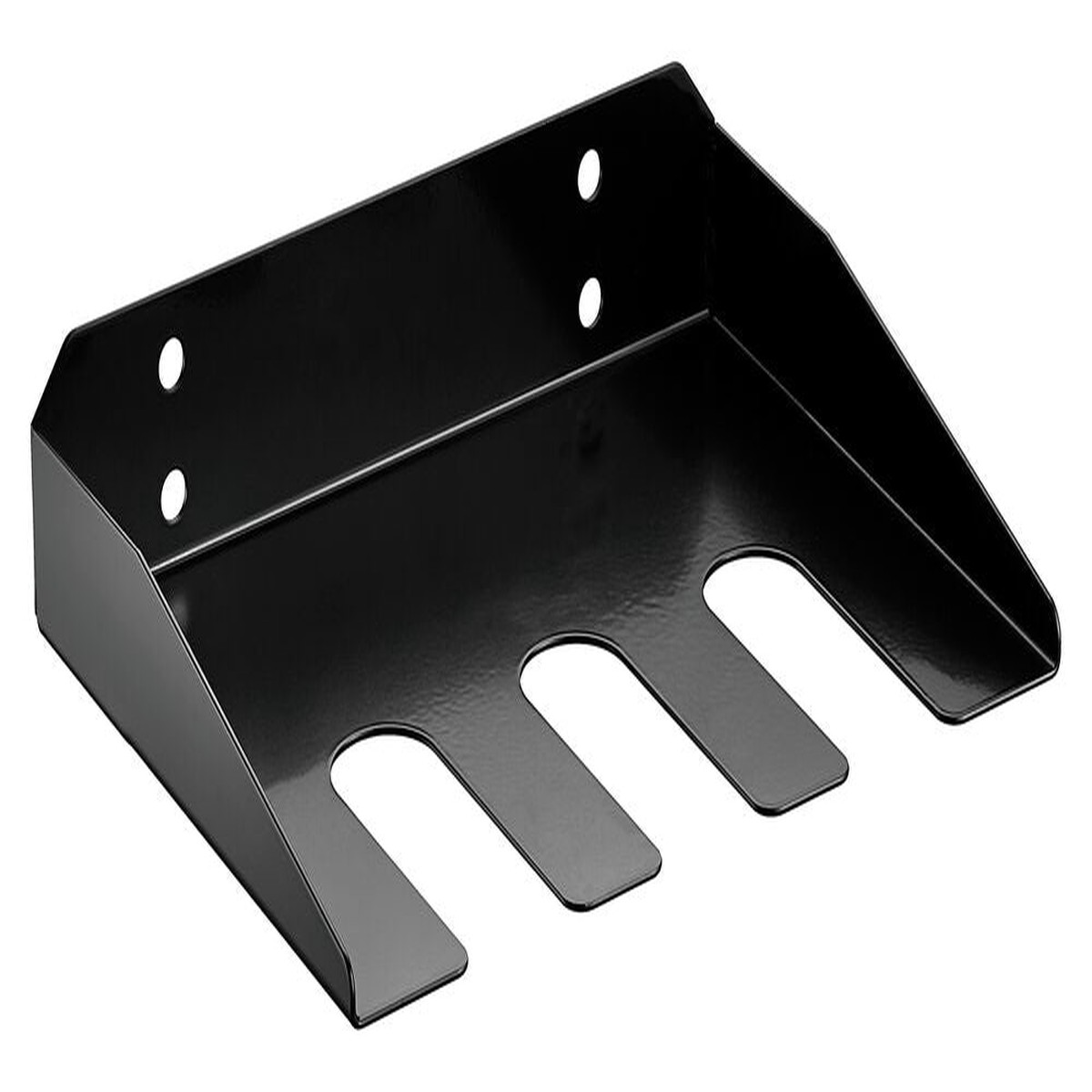 Power tool shelf organizer side mounted