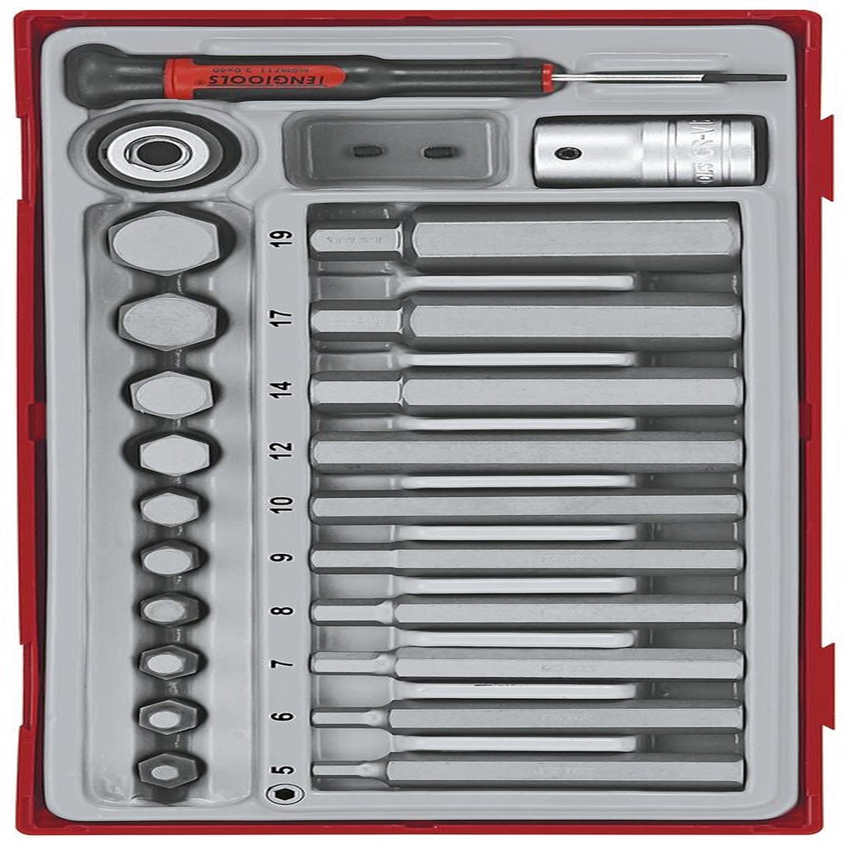 1/2" Hex Bit Socket Set TT1 23 Pieces