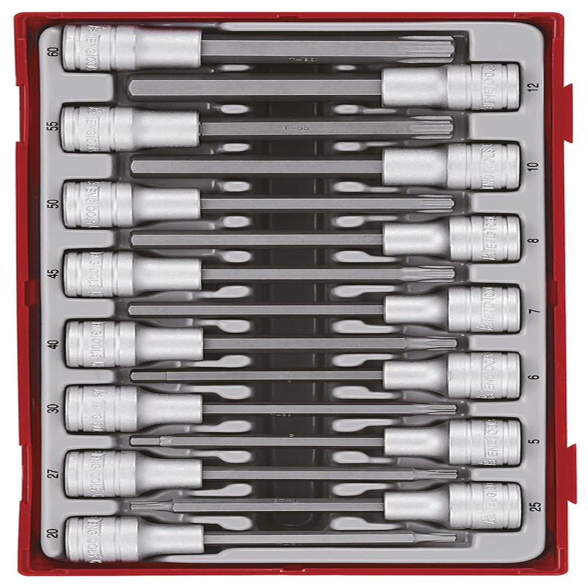 1/2" Long Hex & TX Bit Socket Set TT1 15 Pieces