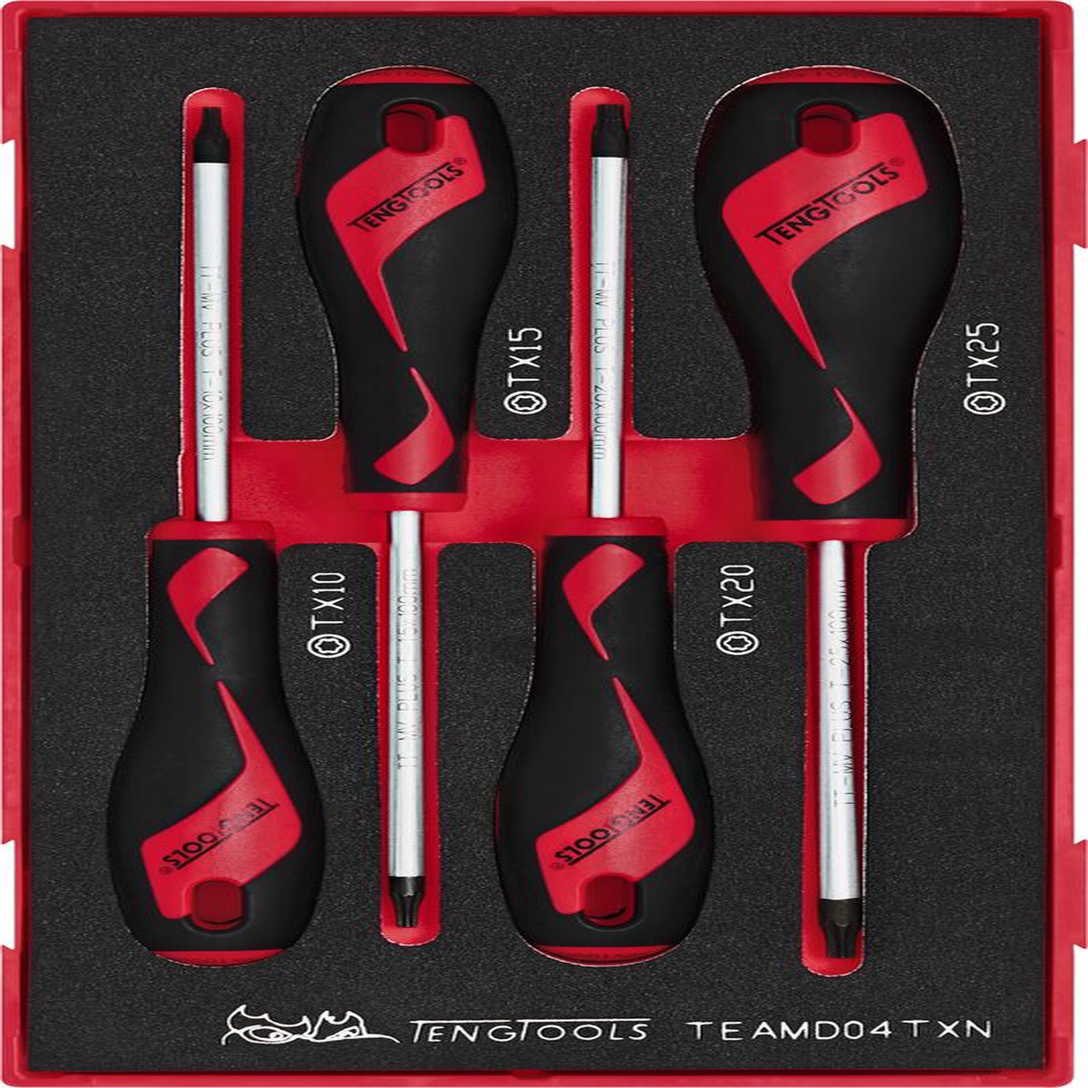 Screwdriver Set TX FOAM1 4 Pieces