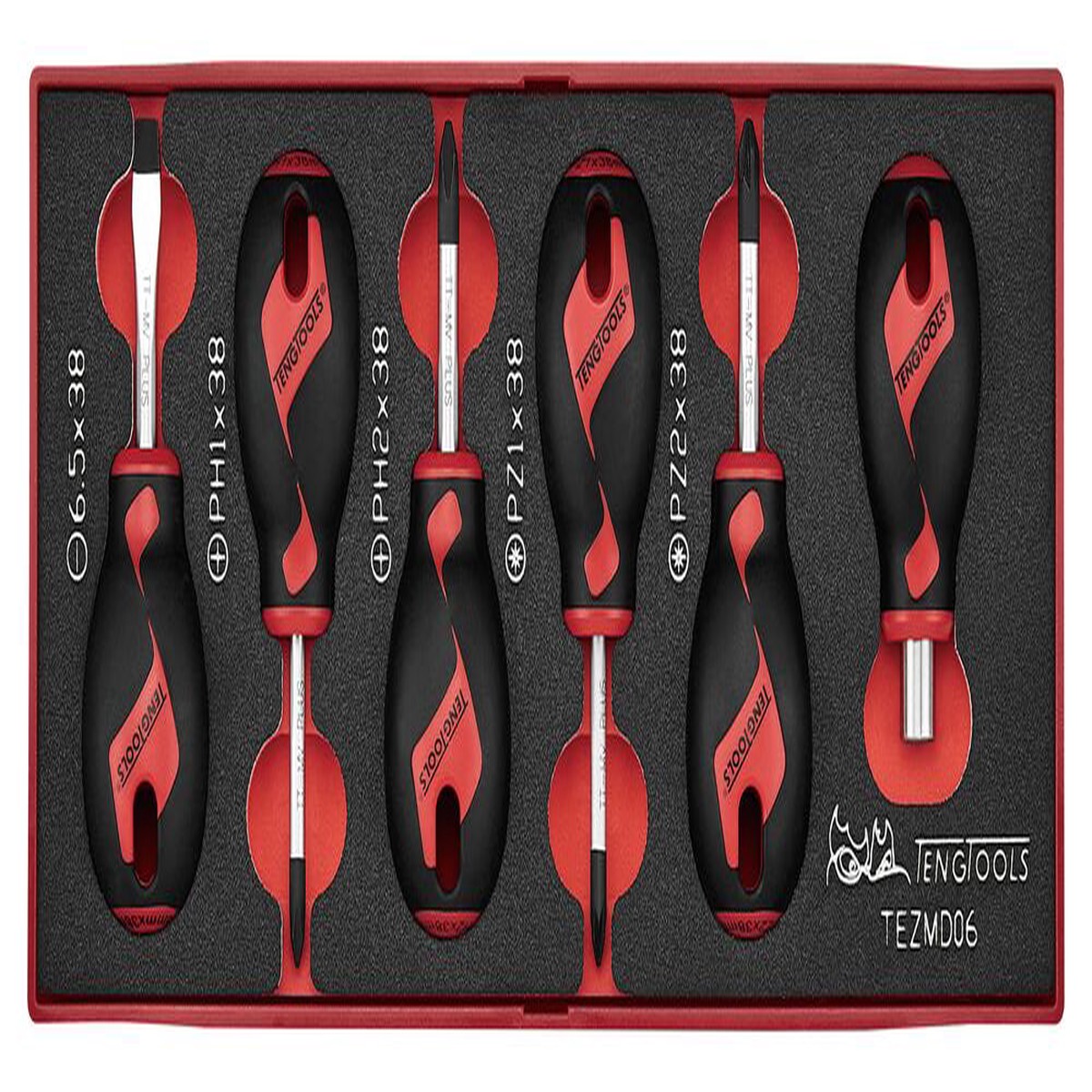 Stubby Screwdriver Set FOAMX2 6 Pieces