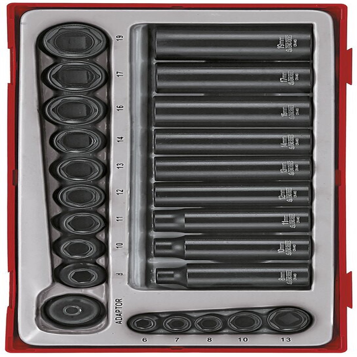 1/4" & 3/8" Impact Socket Set ANSI TT1 24 Pieces