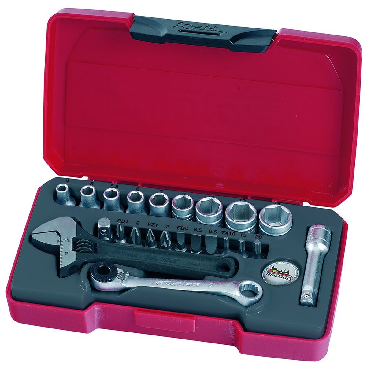 1/4" Socket Set 6 pt 23 Pieces