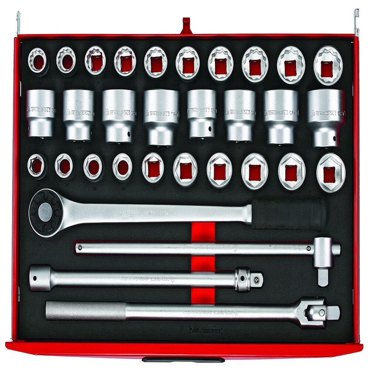 3/4" Socket Set FOAM4X4 32 Pieces