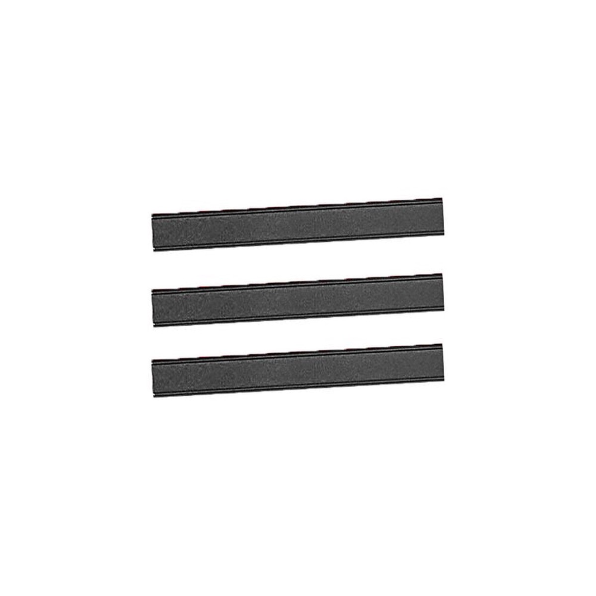 Aluminium drawer handle 3 pieces Black