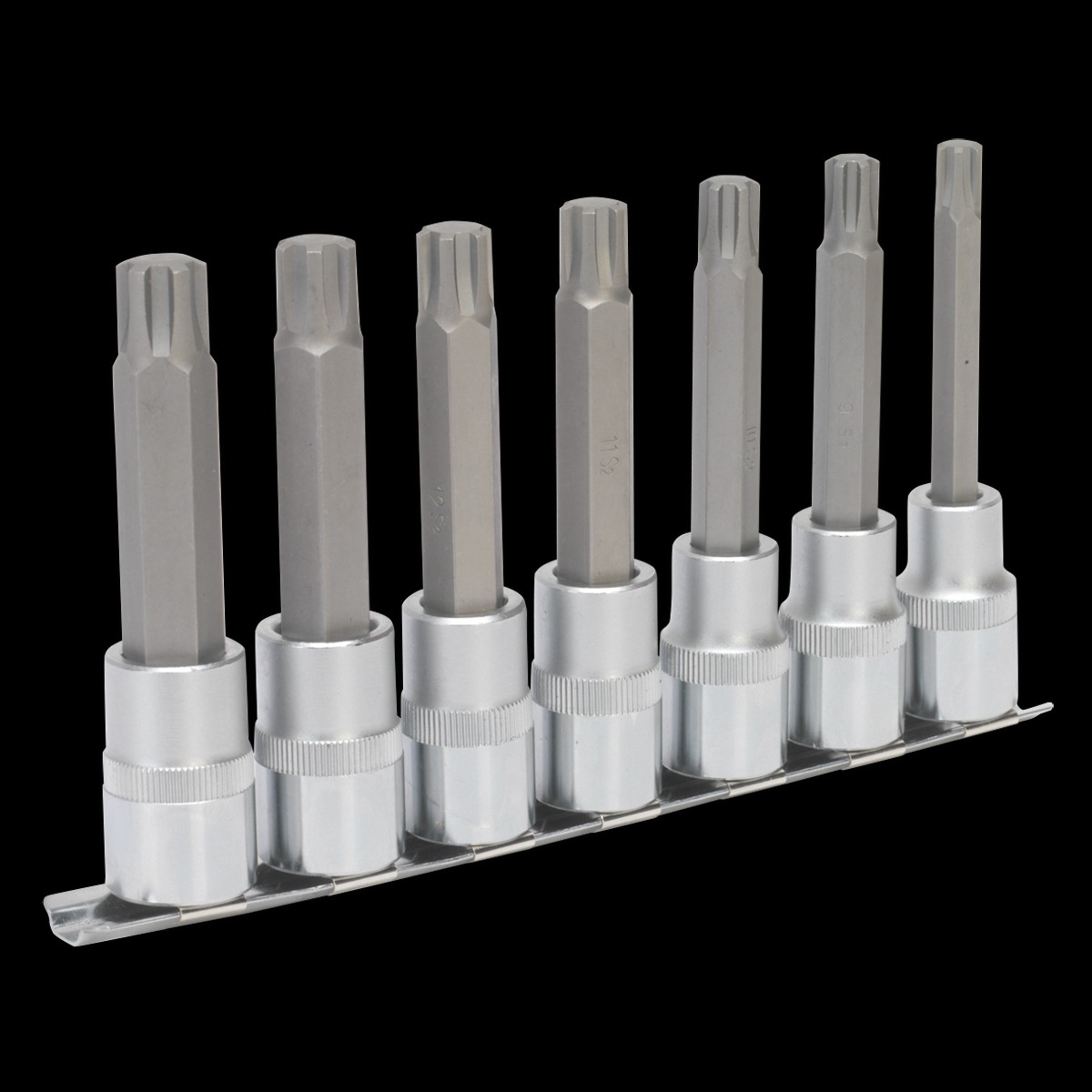 Sealey AK6235 7pc 1/2"Sq Drive Ribe Socket Bit Set