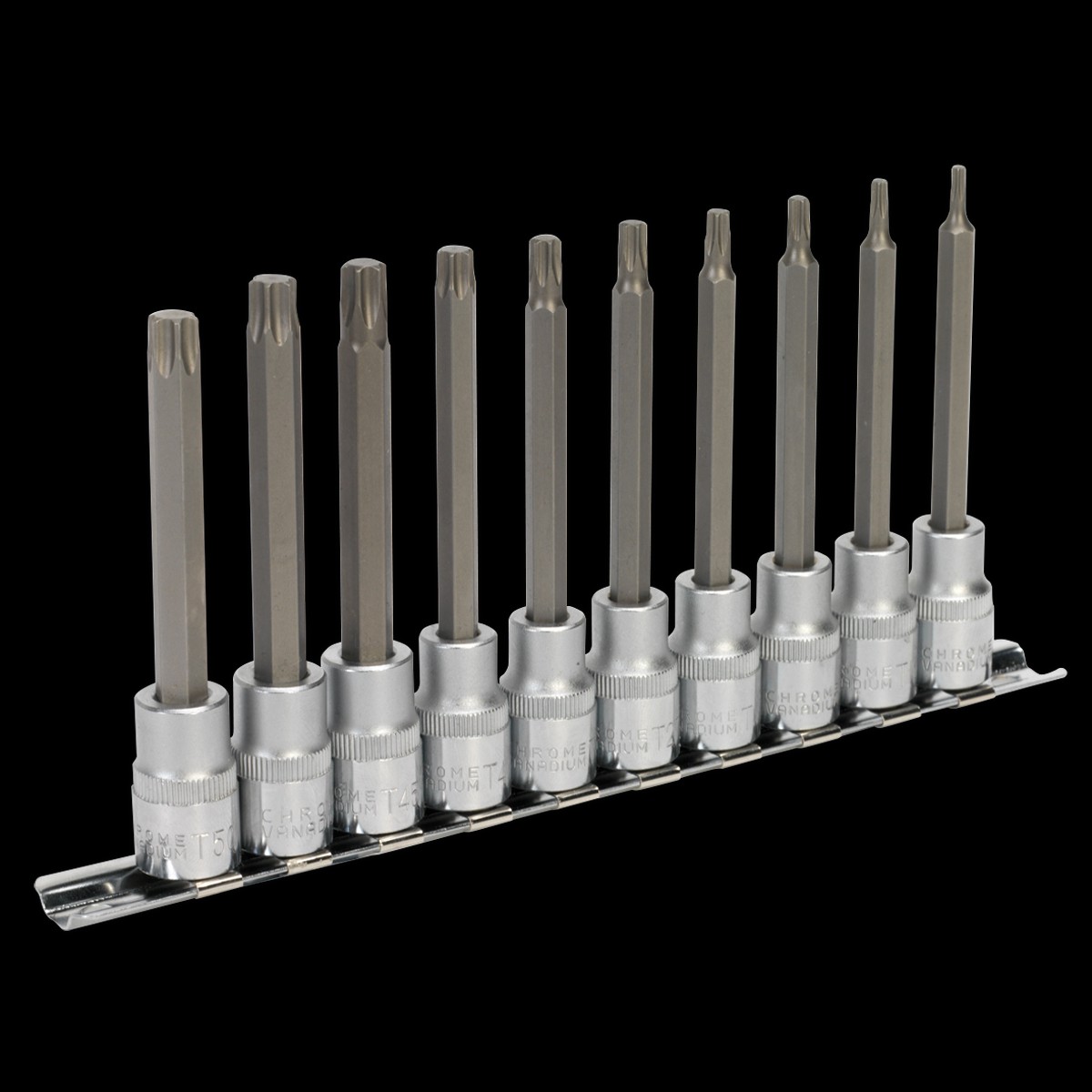 Sealey AK6236 10pc 3/8"Sq Drive TRX-Star* Socket Bit Set