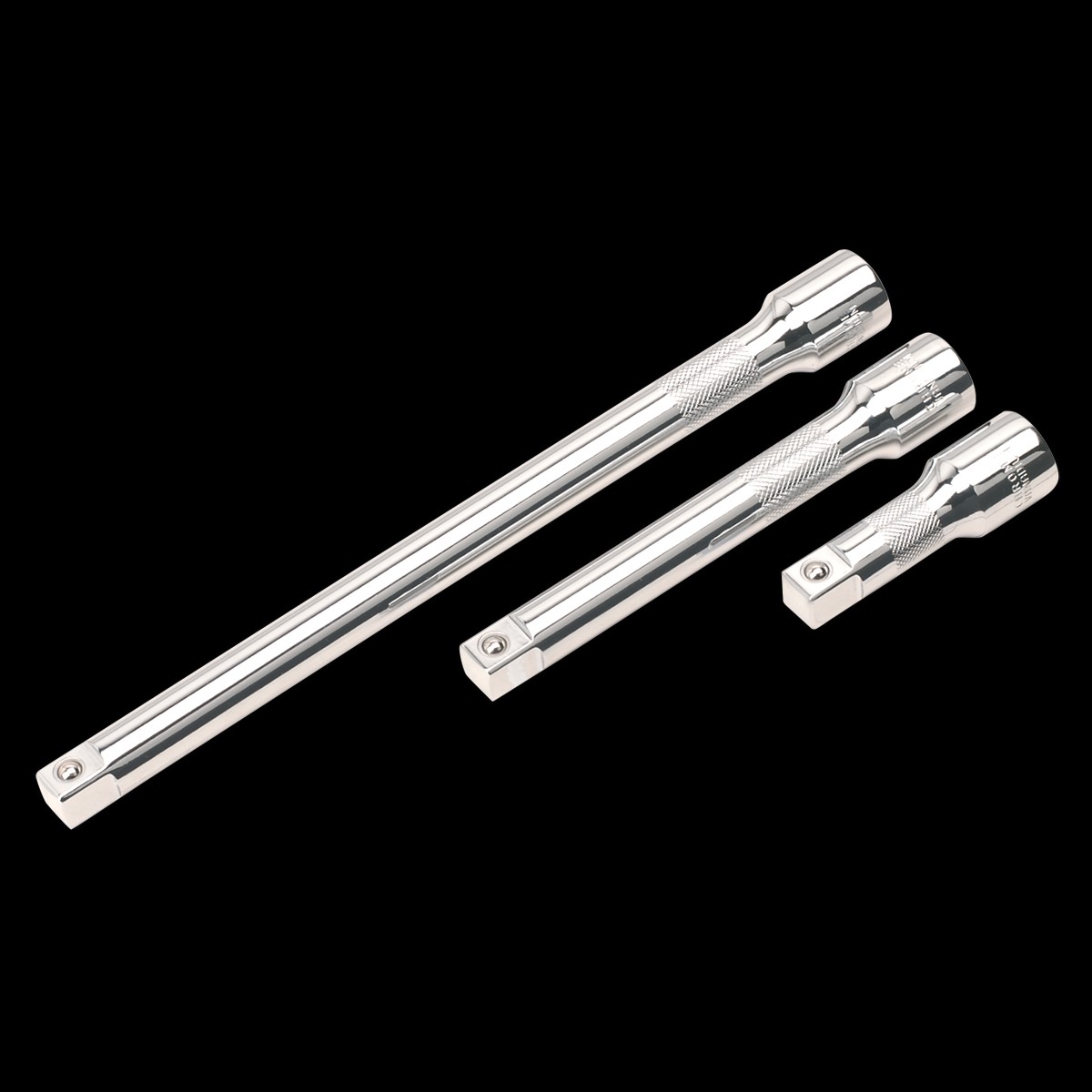 Sealey AK6350 3pc 1/2"Sq Drive Extension Bar Set