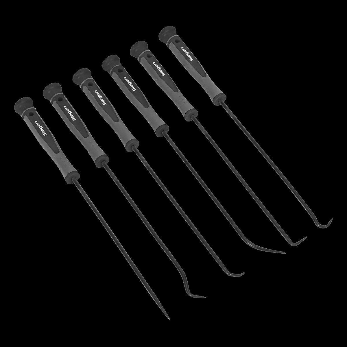 Sealey S01104 6pc Extra-Long Pick Hook Set