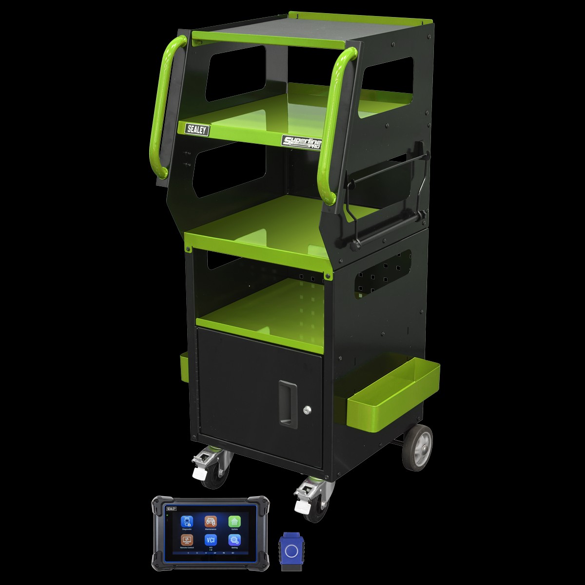 Sealey SDS1G Diagnostic Tablet & Trolley - Green