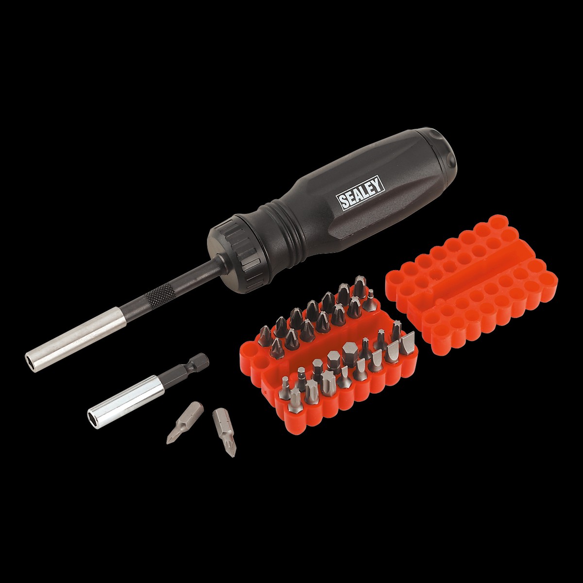 Sealey AK6498 34pc Gearless Ratchet Screwdriver Set