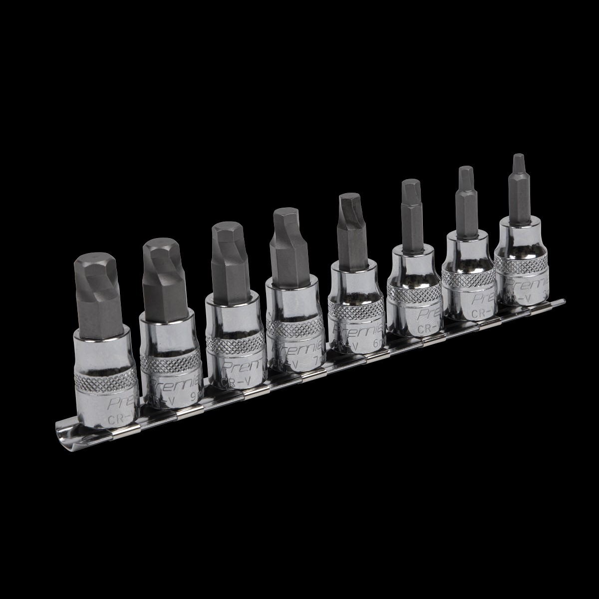 Sealey AK65601 8pc 3/8"Sq Drive Lock Hex Socket Bit Set