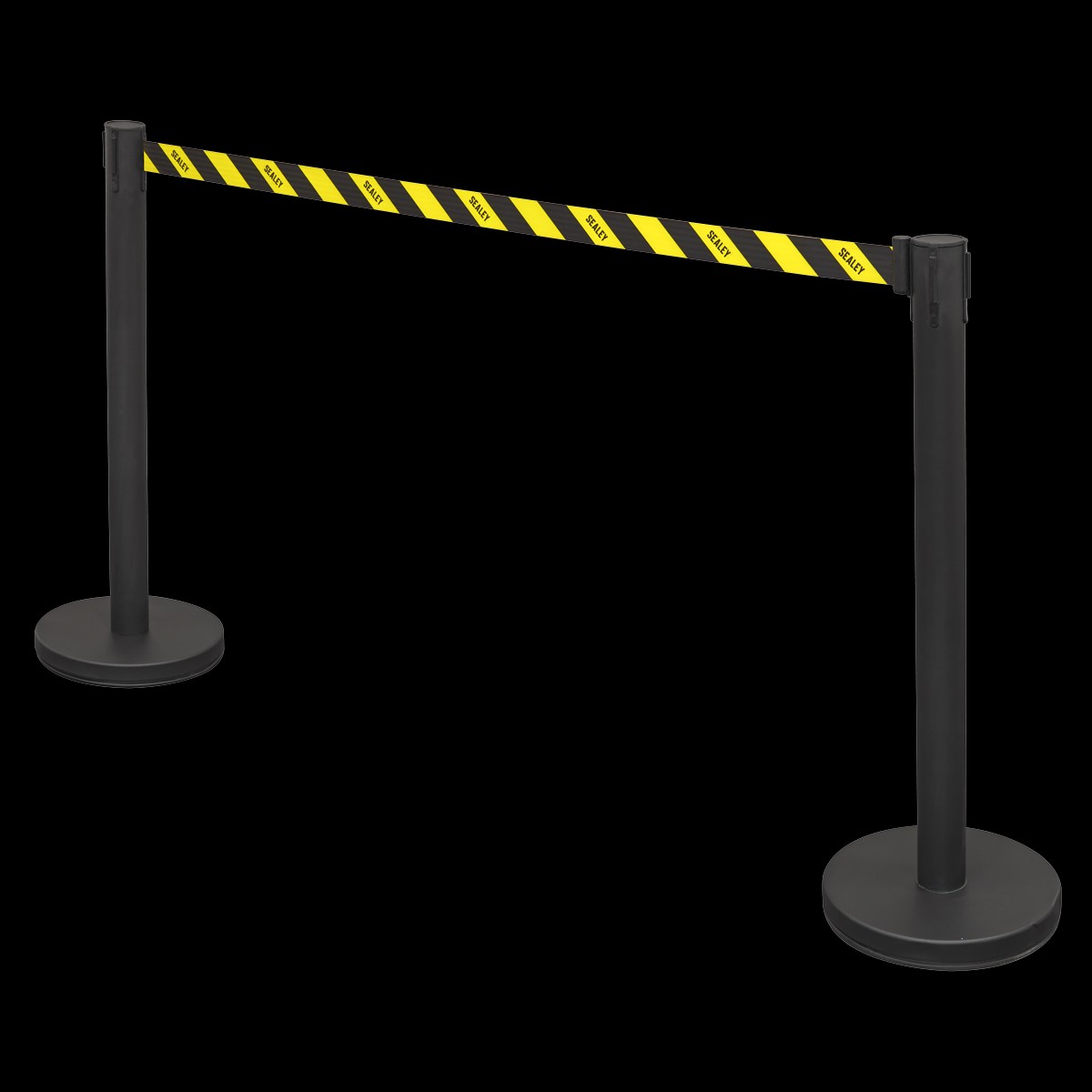 Sealey EV23 Retractable Safety Belt Barrier Post - Set of 2