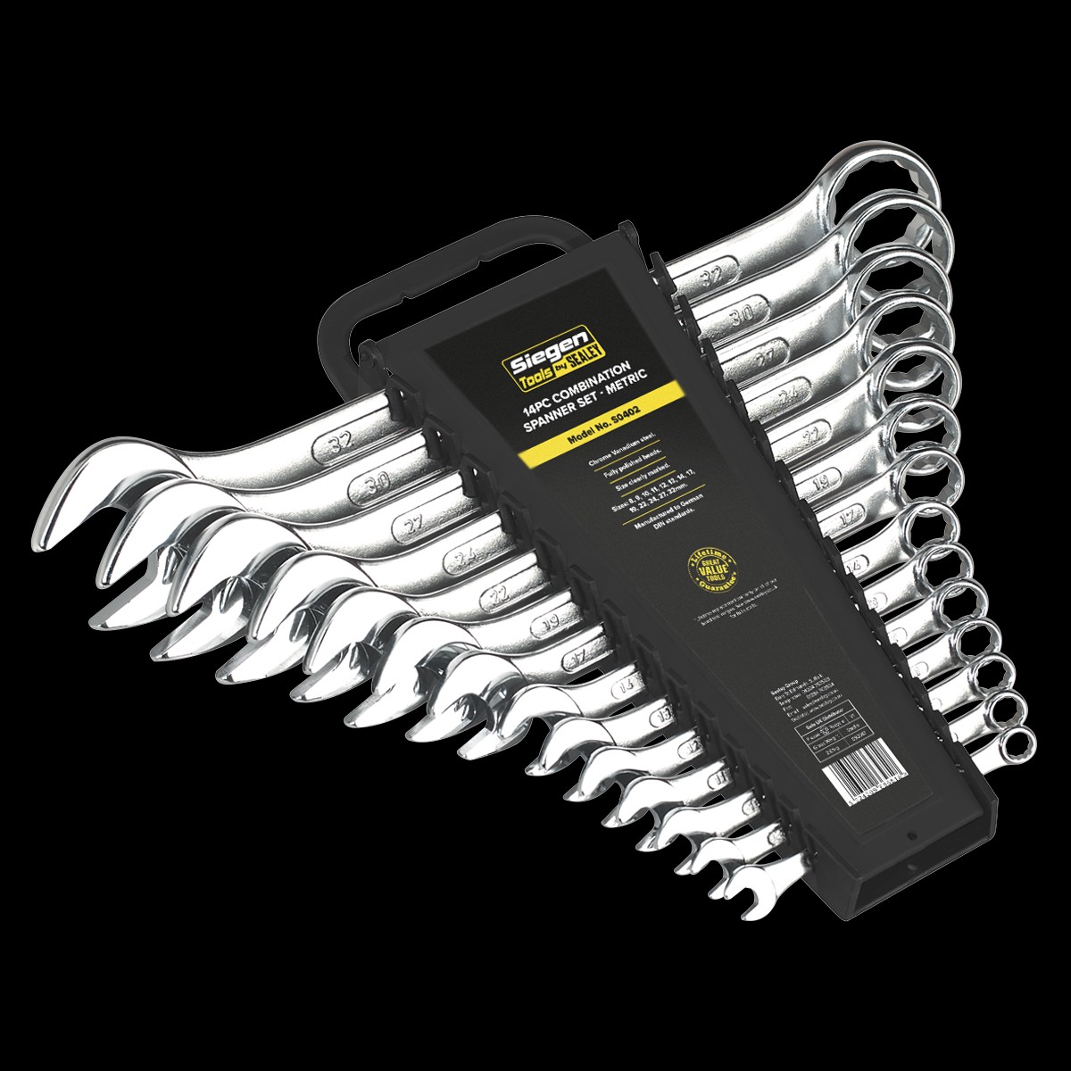 Sealey S0402 14pc Combination Spanner Set