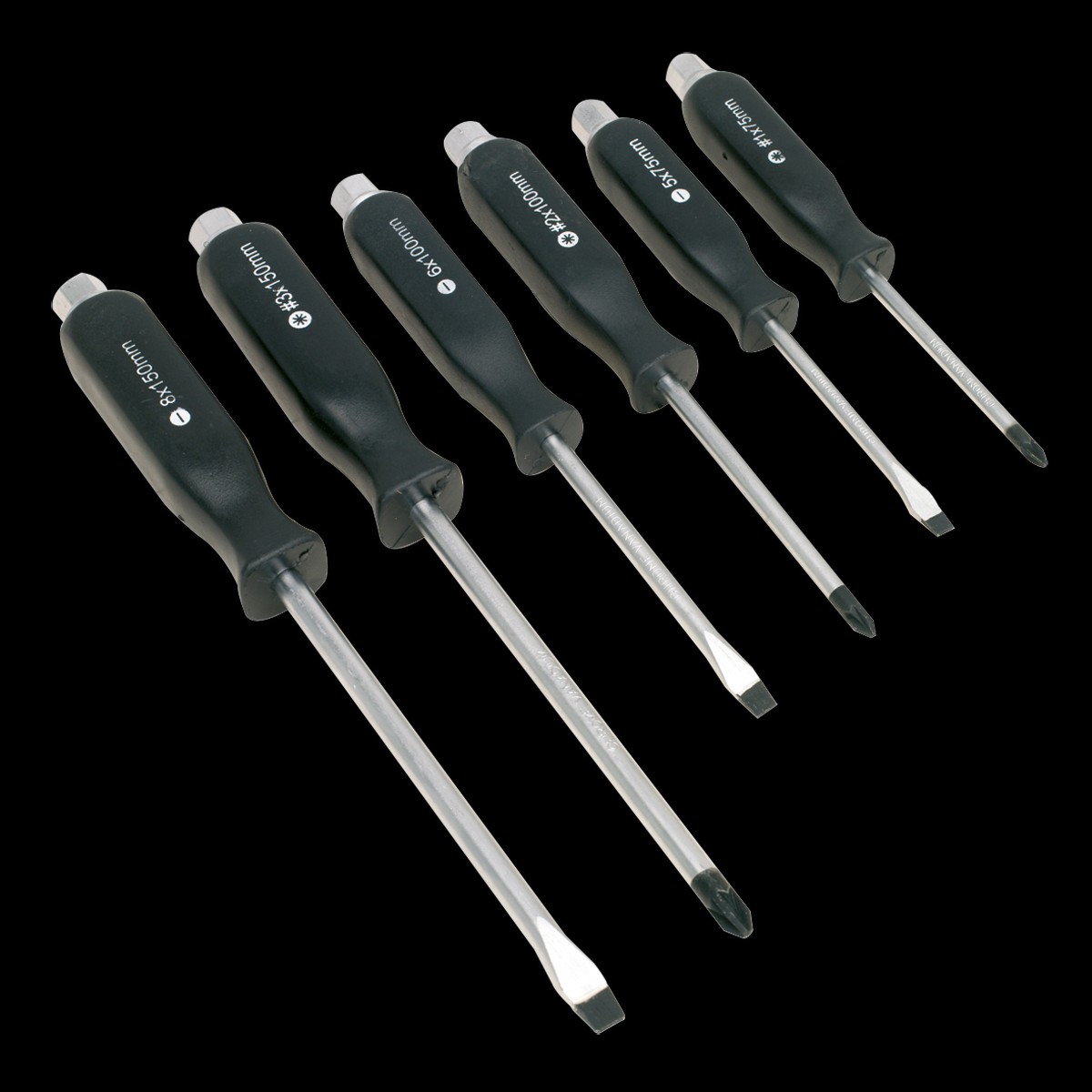 Sealey S0535 6pc Hammer-Thru Screwdriver Set