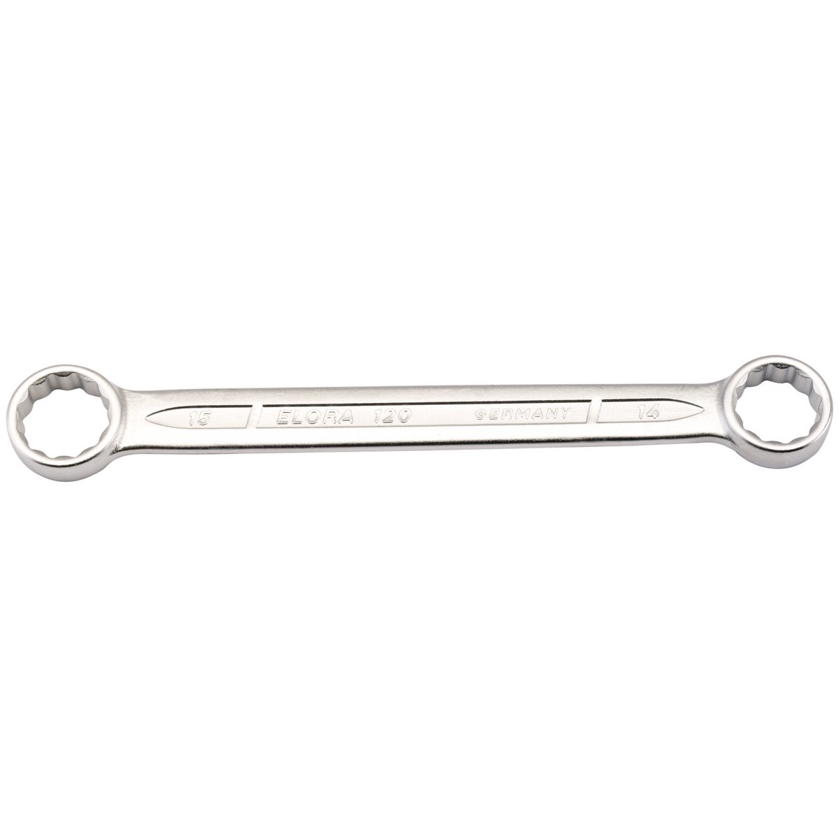 Draper 02430 Elora Flat Metric Ring Spanner, 14 x 15mm