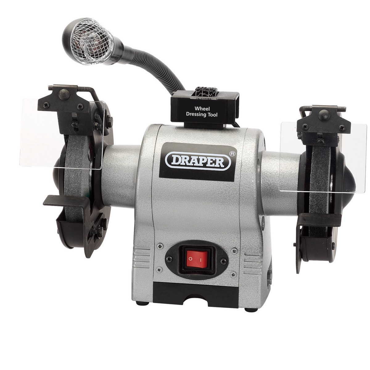 Draper 05095 Bench Grinder With Worklight, 150mm, 370W
