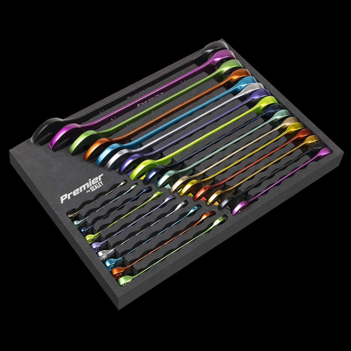 Sealey AK63268 Premier Multi-Coloured Combination Spanner Set 25pc