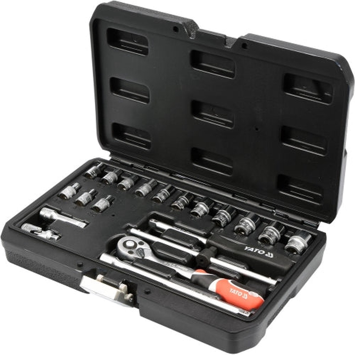 YATO 20Pc 1/4" Socket Set In Case | YT-14491