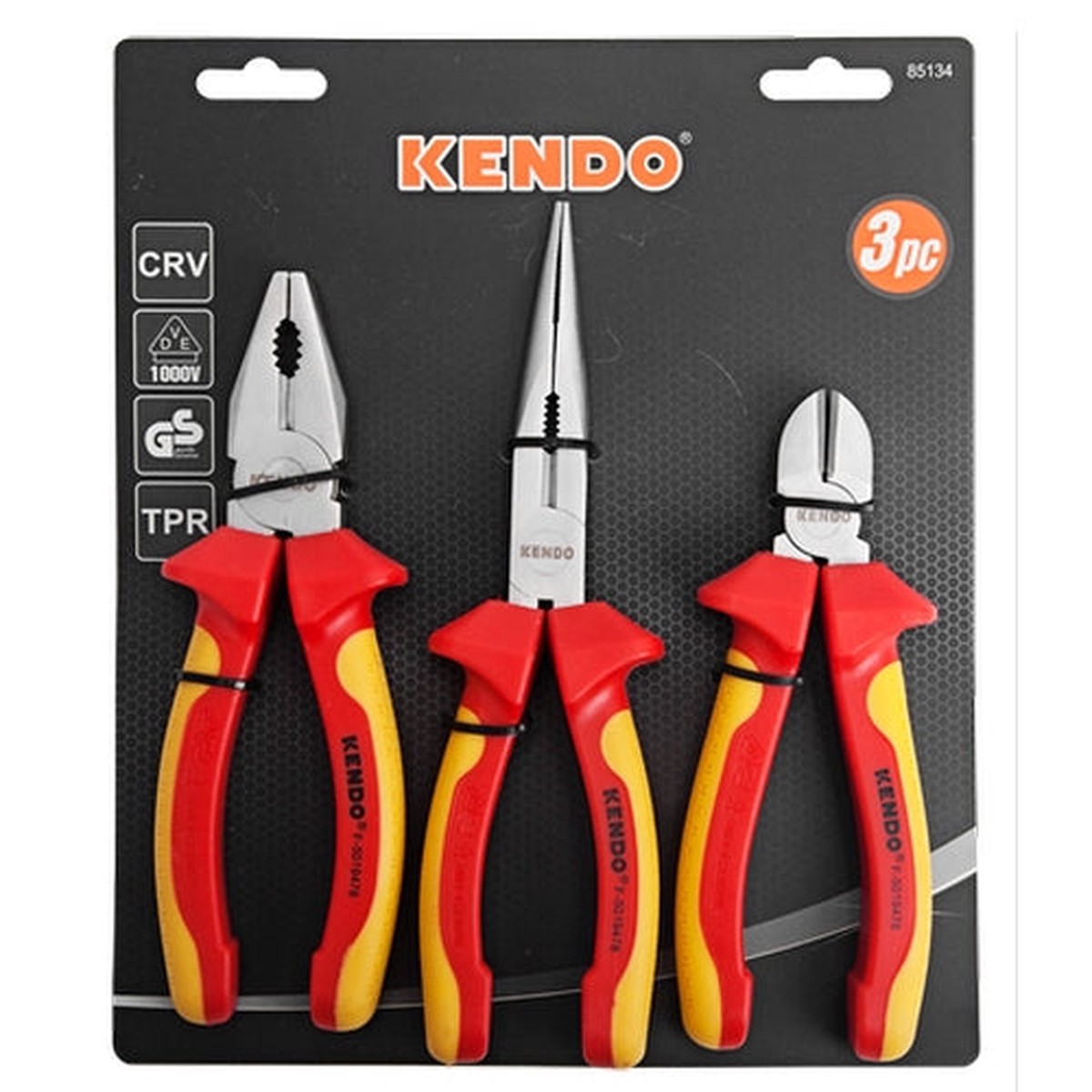 Kendo 3Pc VDE Plier Set | KEN85134