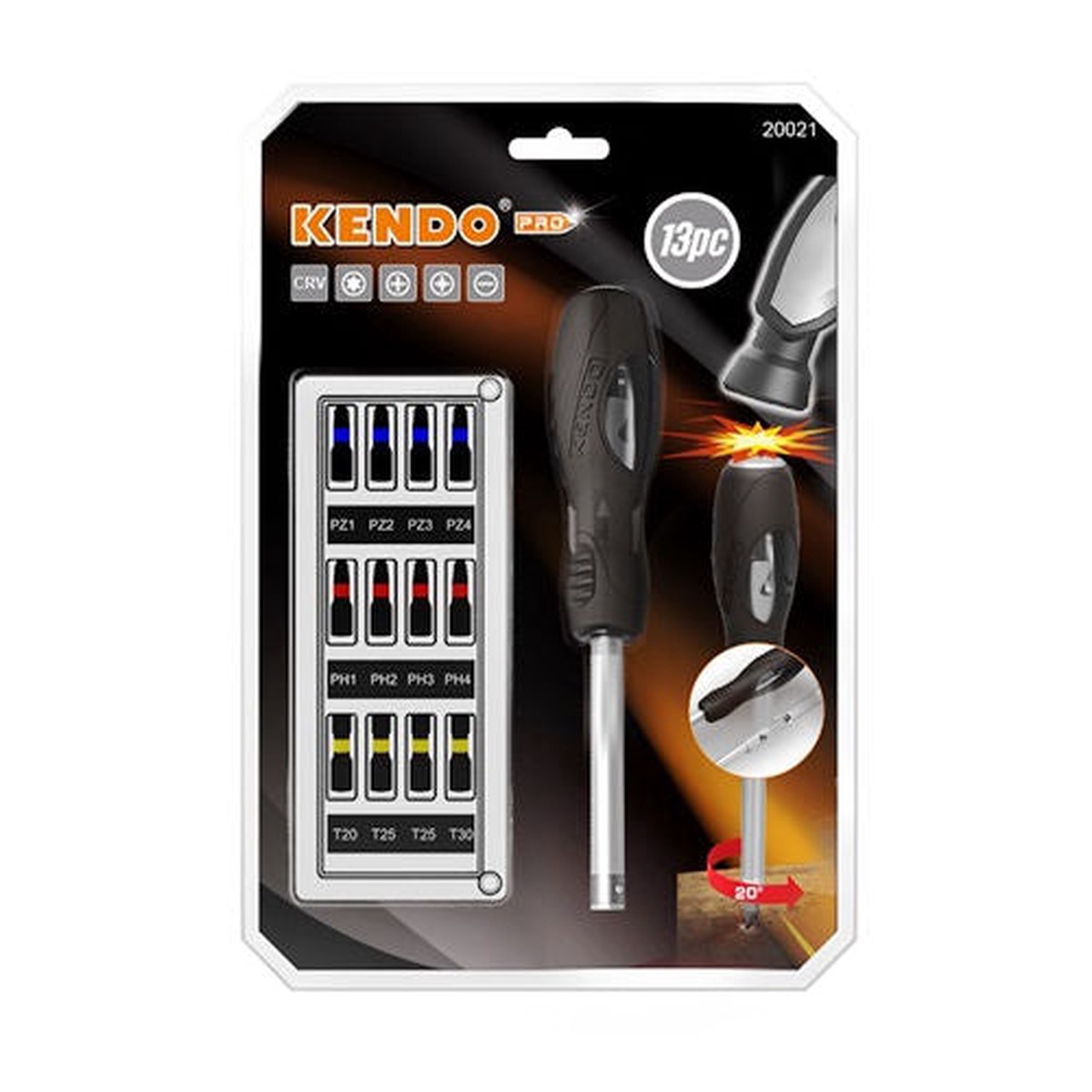 Kendo 13Pc Strike Drive Screwdriver Set | KEN20021