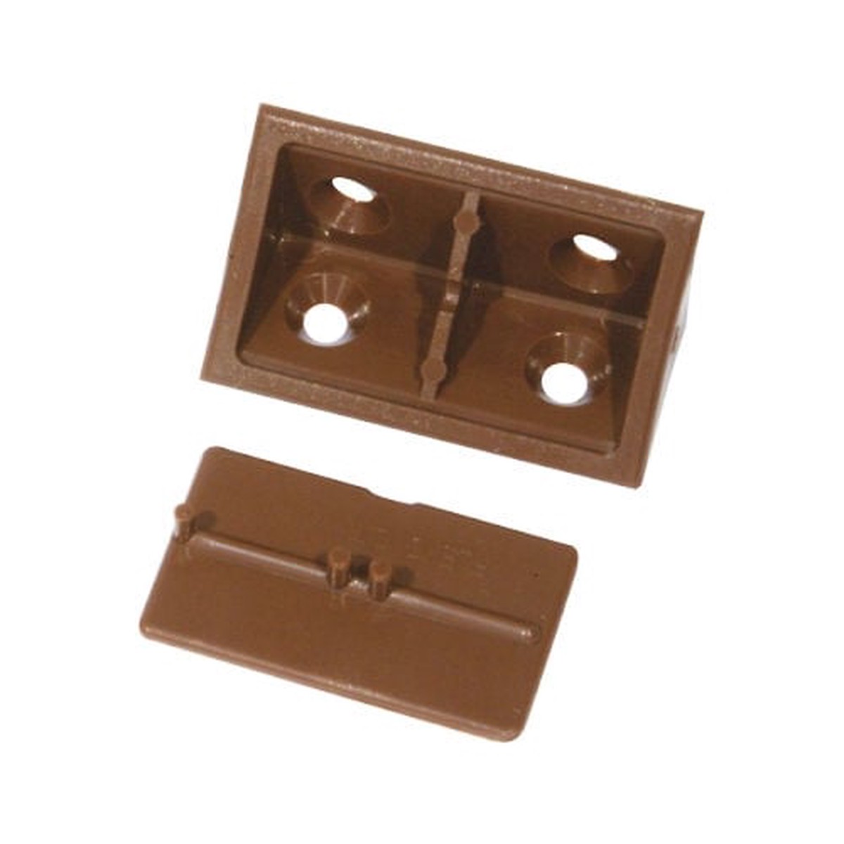 Mackie Corner Block Plast Brown 4Pc