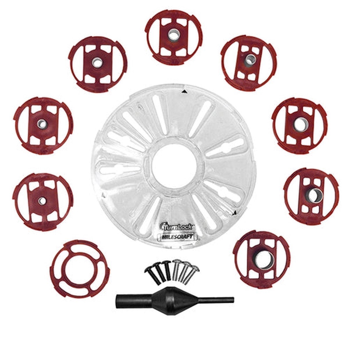 Milescraft Metric Base Plate & Bushing Set | 1261