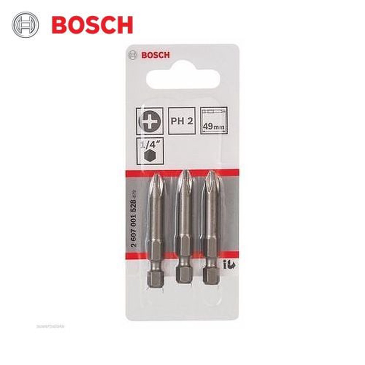 Bosch Screwdriver Bit Extra Hard PH 2, 49 mm
