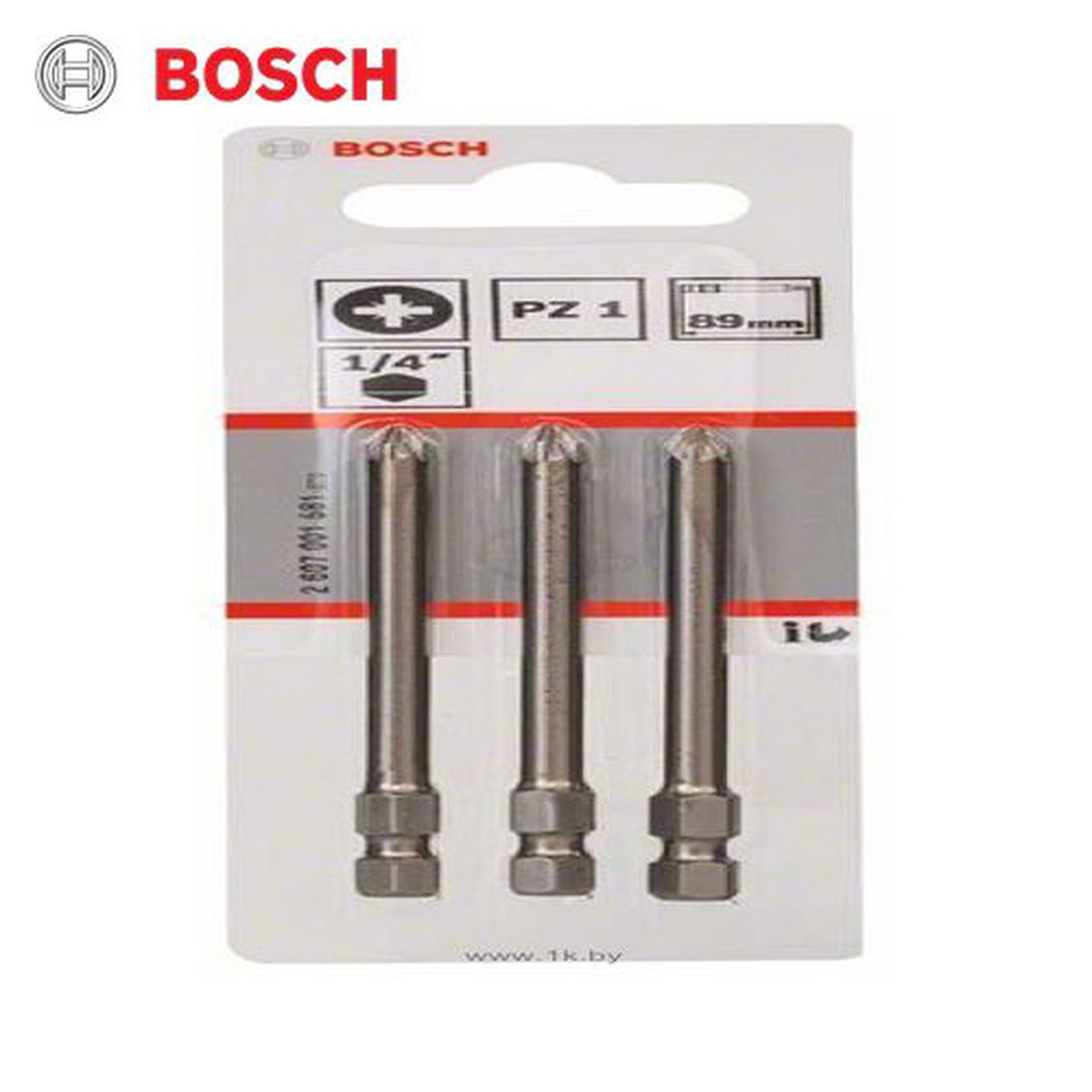 Bosch Screwdriver Bit Extra Hard PZ 1, 89 mm