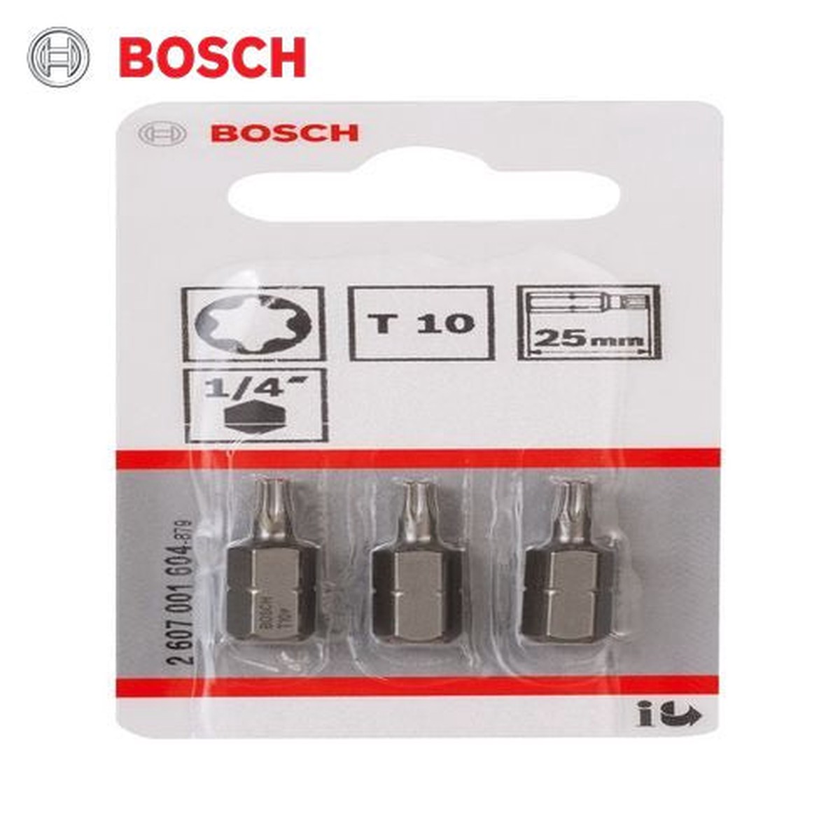Bosch Screwdriver Bit Extra Hard T10, 25 mm