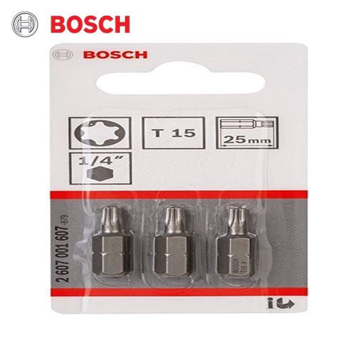 Bosch Screwdriver Bit Extra Hard T15, 25 mm