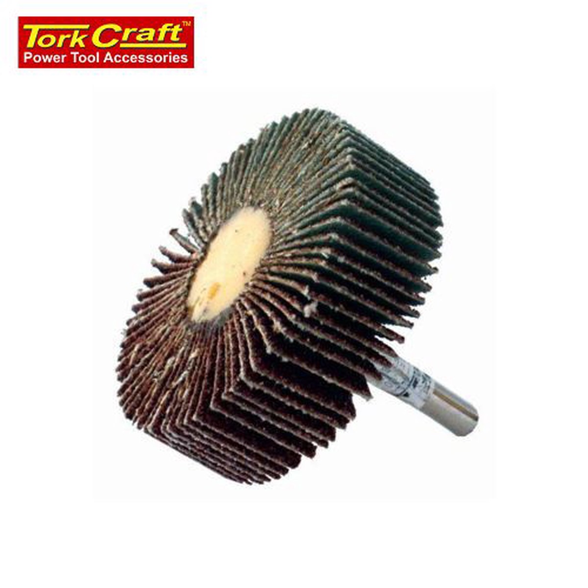 TorkCraft Flap Wheel 80 X 30 X 6mm Shaft 80 Grit Per Each