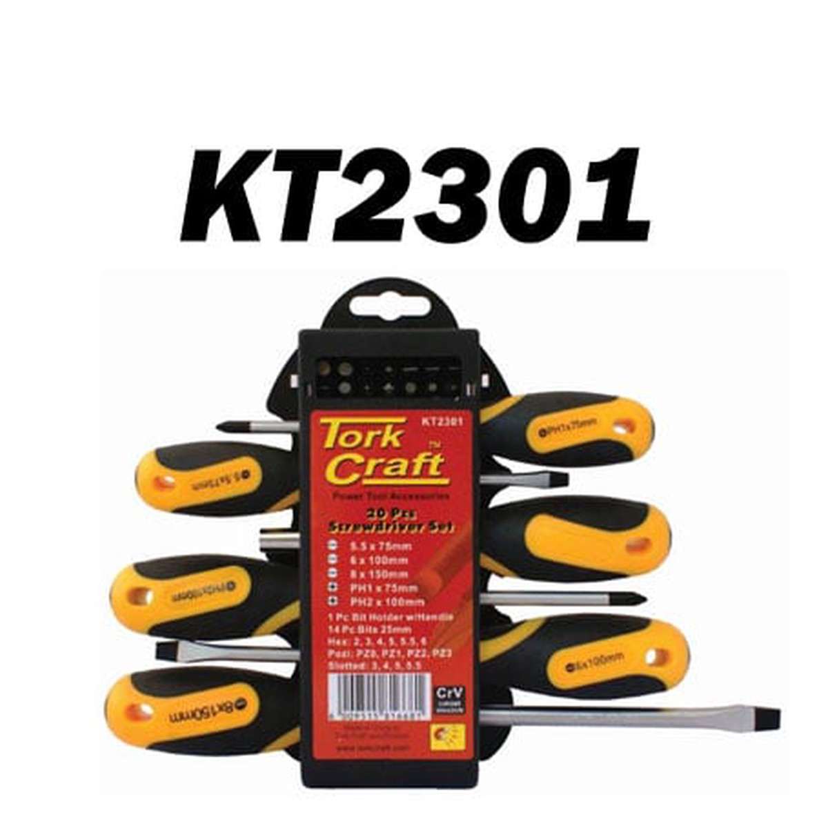 20 Piece Screwdriver Set (KT2301)