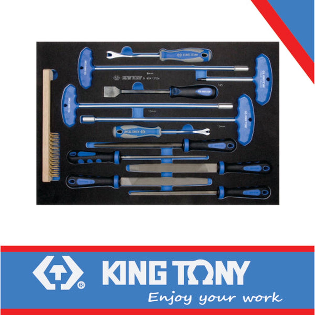 KING TONY COMBINATION TOOL SET | 9 90413TQV