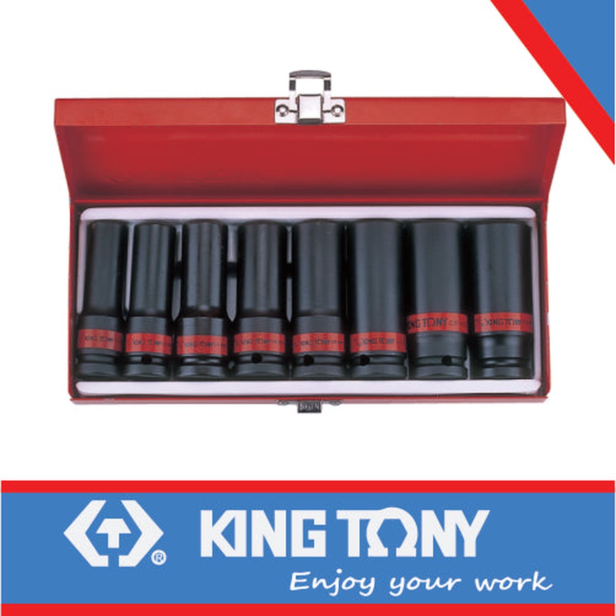 KING TONY SOCKET SET 8PC 1/2" DEEP IMPACT 1/2" 15/16" 6P | 4410SP