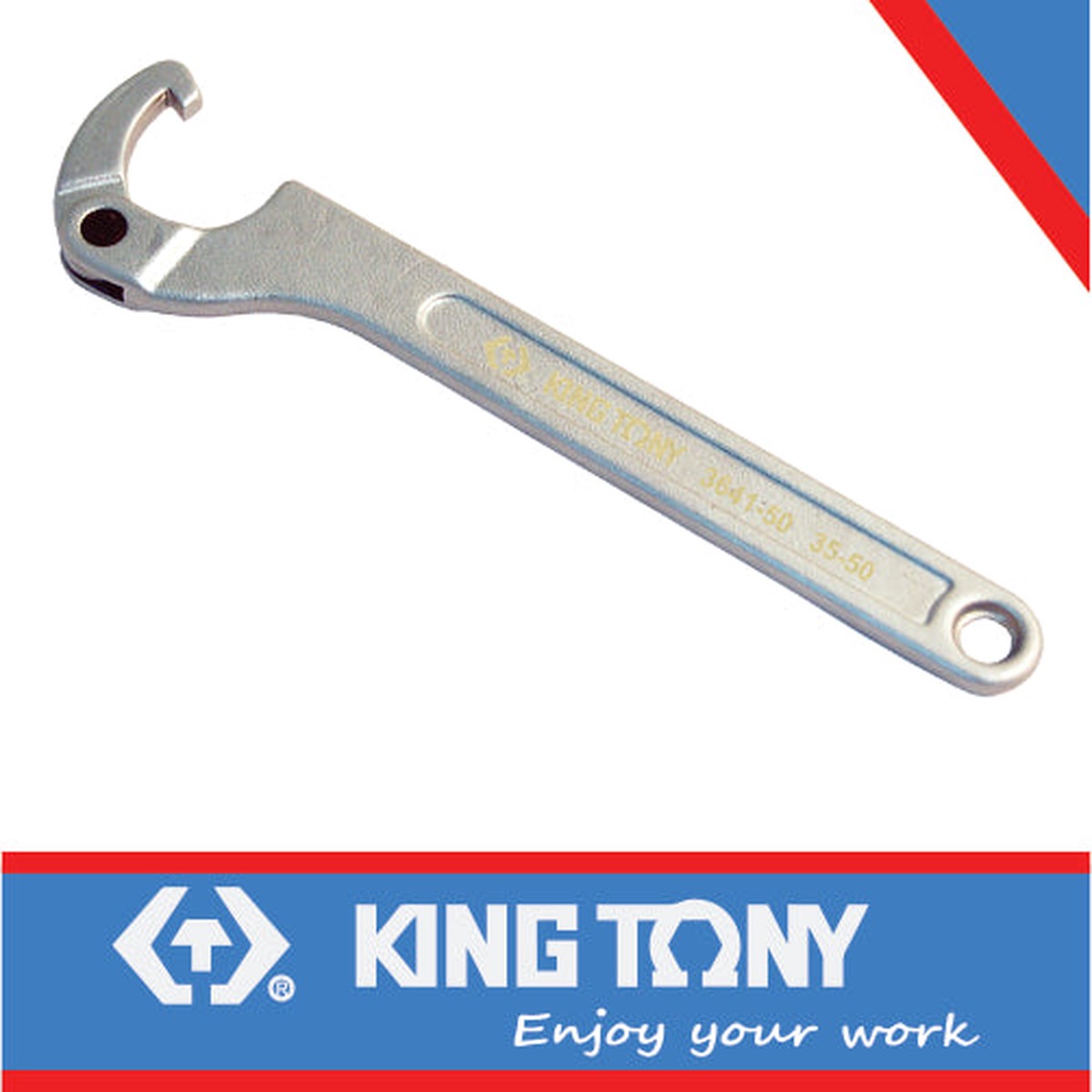 KING TONY WRENCH HOOK TYPE ADJUSTABLE 50 80MM | 3641 80